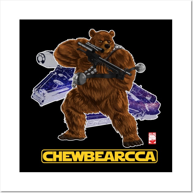 Chewbearcca Wall Art by JayGeeArt